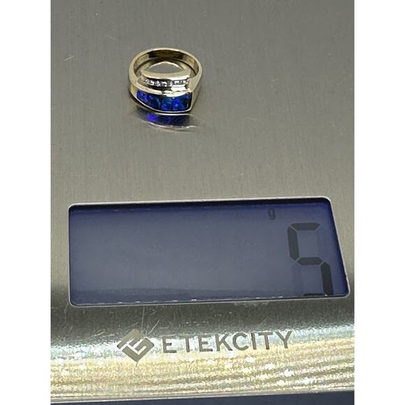 Vintage 14k Yellow Gold Australian Opal Diamond Ring Size 6 Signed T.D. - Picture 13 of 13